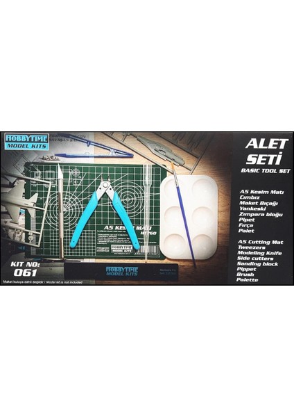 Hobbytime HT061 Maket Için El Aletleri Seti, 8 Parça