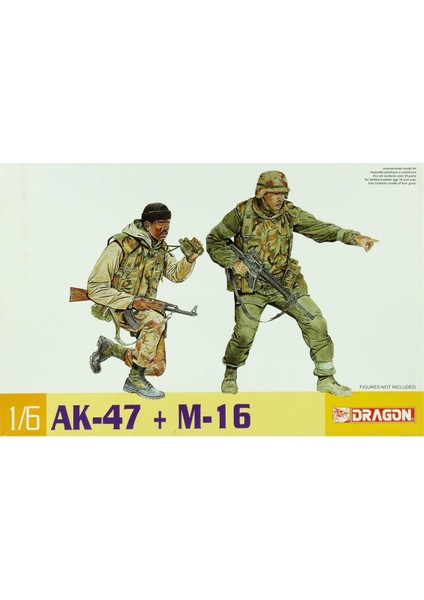 75035 1/6 Ölçek Ak-47 ve M16 Silahları Plastik Model Kiti