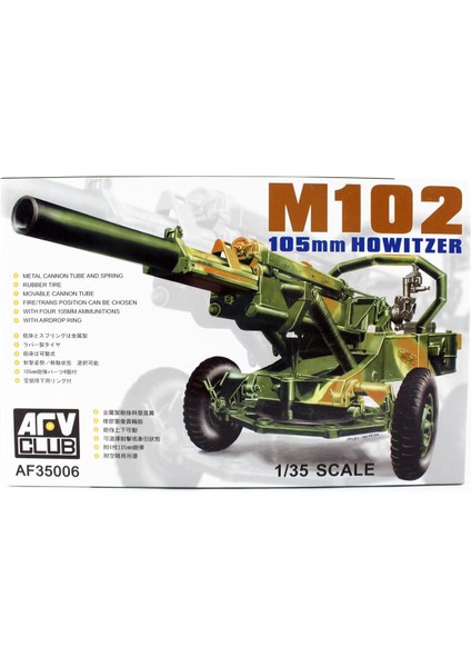 AF35006 1/35 M102 105MM Howıtzer Obüs Demonte Plastik Maketi
