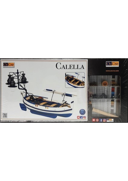 52002 1/15 Ölçek, Calella Balıkçı Sandalı Ahşap Model Kiti