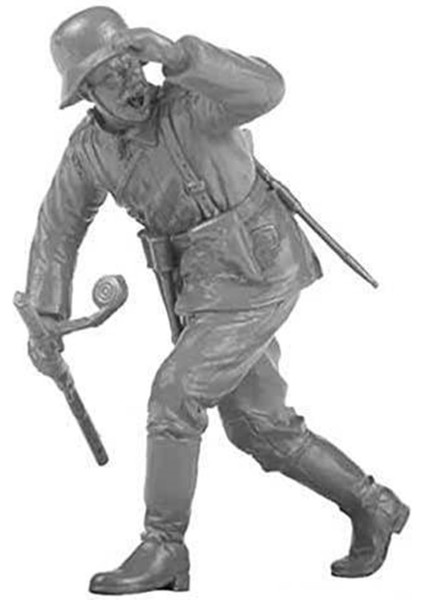 HS-010 1/35 Ölçek Alman Imparatorluk Askerleri, 4 Adet, Plastik Figür Model Kiti modelleri