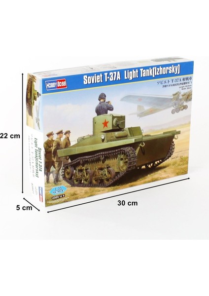 Hobbyboss 83821 1/35 Sovyet T-37A Hafif Tankı (Izhorsky) Demonte Plastik Maketi indirimleri