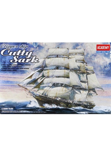 14110 1/350 Ölçek, Cutty Sark Yelkenli Gemisi, Plastik Model Kiti