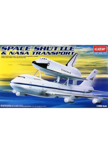 12708 1/288 Ölçek, Space Shuttle & Nasa Transport, Plastik Model Kiti