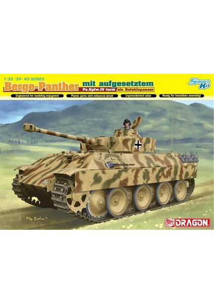6835 1/35 Ölçek Bergepanther (With Pz.kpfw.ıv Turm) Tankı Plastik Model Kiti