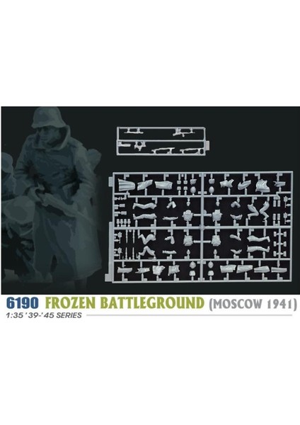 6190 1/35 Ölçek Donmuş Savaş Alanı (Moskova 1941) Asker Figürleri Plastik Model Kiti fiyatları