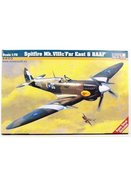 D178 1/72 Spitfire Mk. Vıııc Far East & Raaf Savaş Uçağı Plastik Model Kiti