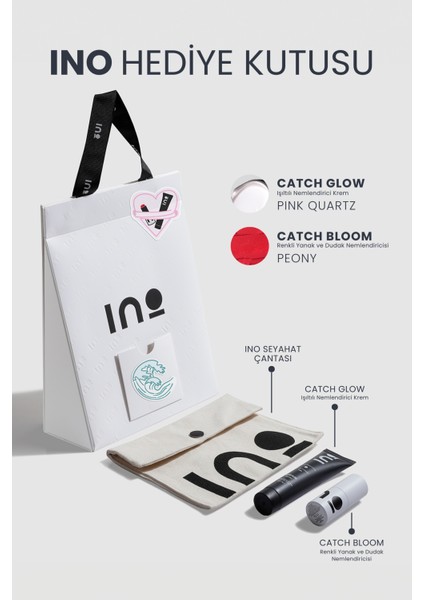 Ino Hediye Hediye Kutusu - Catch Bloom Peony & Catch Glow Pink Quartz