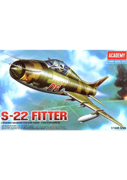 12612 1/144 Ölçek, Su-22 Fitter Savaş Uçağı, Plastik Model Kiti