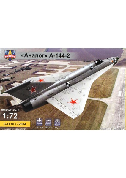 MSVIT72004 1/72 Analog A-144-2 MIG-21I-2 Sovyet Avcı Uçağı Plastik Model Kiti