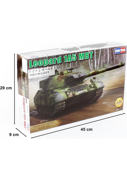 Hobbyboss 84501 1/35 Leopard 1A5 Ana Muhabere Tankı Plastik Model Kiti