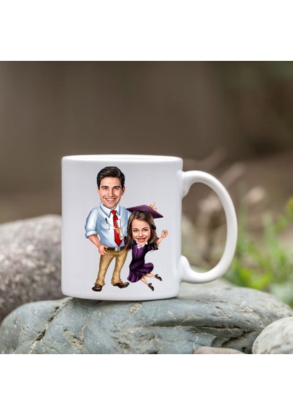 Kişiye Özel Bardak - Karikatür Bardak - Öğretmen Bardağı