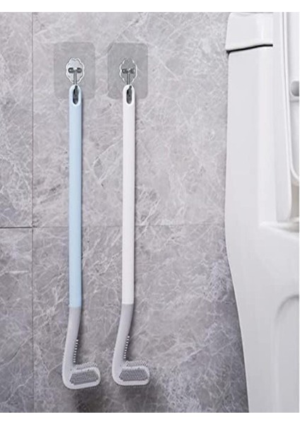 Klozet Fırçası Tuvalet Fırçası Silikon Wc Klozet Mutfak Temizlik Fırçası Kancalı