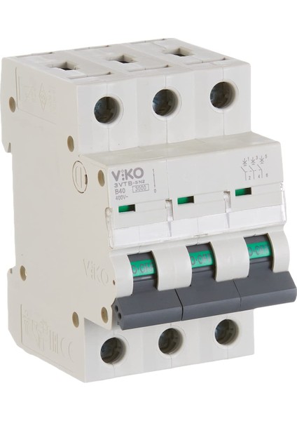 3X32A 4.5 Ka B Tipi Otomatik Sigorta 4VTB-3B32-SN2