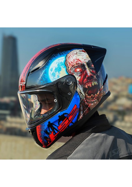 Rapıd 2 Race Zombıe Siyah-Kırmızı Kask fiyatları