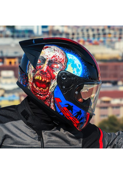 Rapıd 2 Race Zombıe Siyah-Kırmızı Kask indirimleri