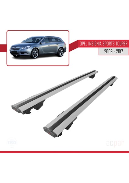 Opel Insignia Sports Tourer 2009-2017 Arası İle Uyumlu Hook Model Ara Atkı Tavan Barı Gri 2 Adet fırsatları
