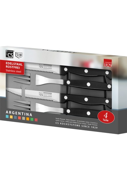 Star Serisi Steak Set 4 Parça Argentina