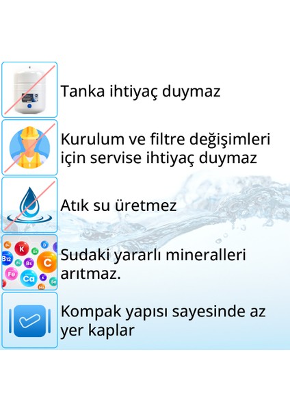 Twist T-40 Atık Atmayan Direk Musluğa Bağlanan Tezgah Altı Su Arıtma Cihazı fırsatları