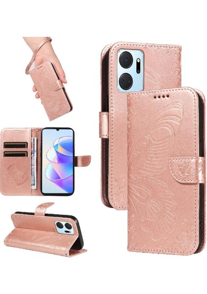 Onur X7A Ayrılabilir El Kayışı Kabartmalı Kelebek ile Yüksek Flip Case (Yurt Dışından) indirimleri