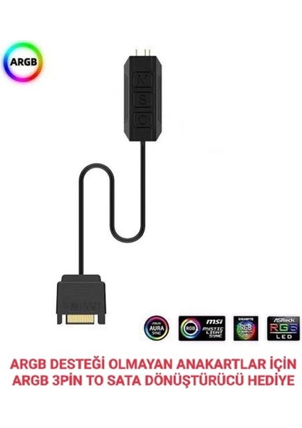 HYDRA 240mm Beyaz Isı Göstergeli Argb Sıvı Soğutma Sistemi