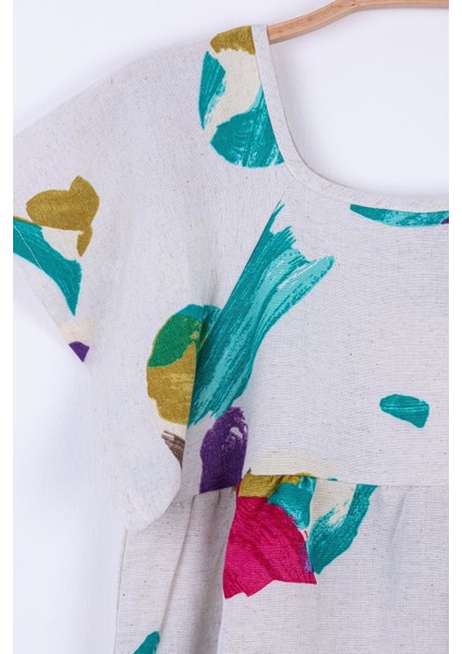 Minigimin Cicileri Fırçalı Keten Kız Çocuk Buluz - Çok Renkli fiyatları