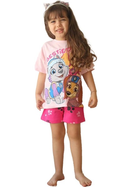 Minigimin Cicileri Besties Desen Yazlık Kız Çocuk 2 Li Takım - Pembe modelleri