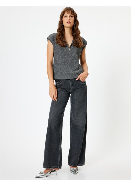 Yarım Fermuarlı Süveter Dik Yaka fiyatları