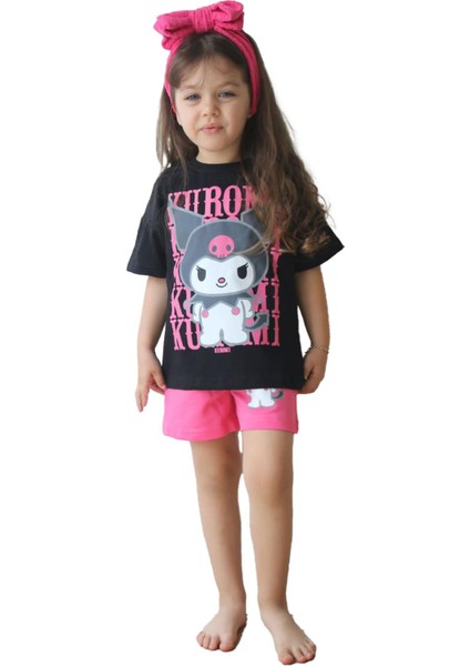 Minigimin Cicileri Krmi Pano Baski Yazlık Kız Çocuk 2 Li Takım - Siyah fiyatları