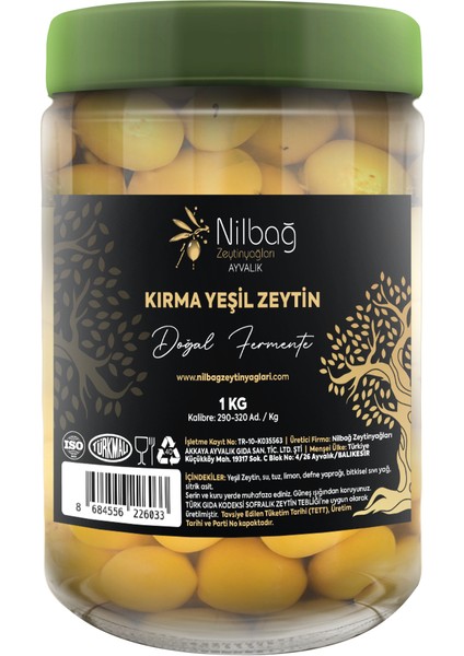 Ayvalık Kırma Yeşil Zeytin 1 Kg.