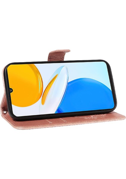 Onur X7 Kabartmalı Kelebek Yüksek Kaliteli Deri Kredi ile Flip Case (Yurt Dışından)