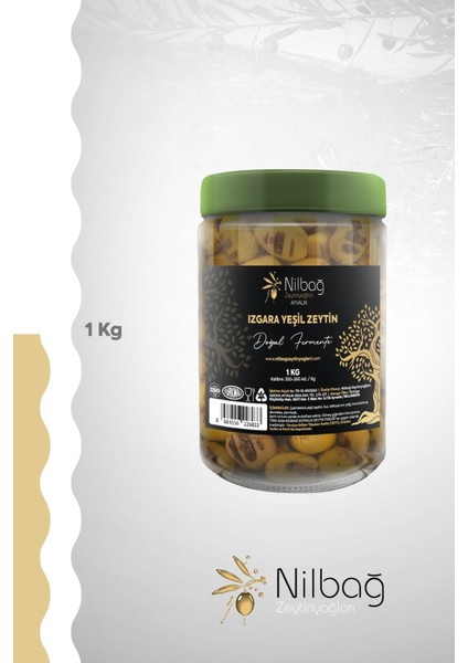 Ayvalık Izgara Yeşil Zeytin 1kg.