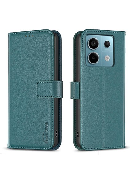 Xiaomi Poco X6 Cüzdan Çoklu Kart Yuvası Deri Kılıf Iş Için Flip Case (Yurt Dışından)