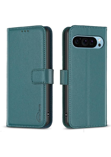 Google Pixel 9 Pro Çok Renkli Iş Cüzdanı Çoklu Kart Için Flip Case (Yurt Dışından)