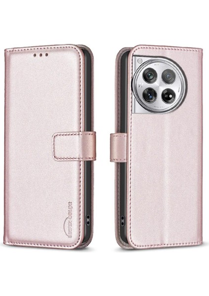 Oneplus 12 5g Için Flip Case Cüzdan Iş Çoklu Kart Yuvası Deri Kılıf (Yurt Dışından)