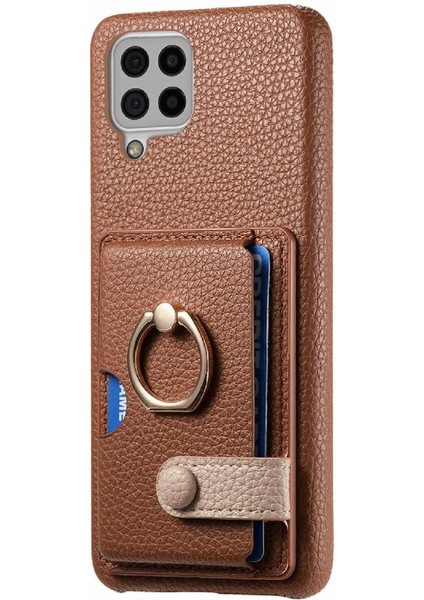 Samsung Galaxy A22 4g Kart Yuvaları Premium Dokulu Deri Yüzük (Yurt Dışından) indirimleri