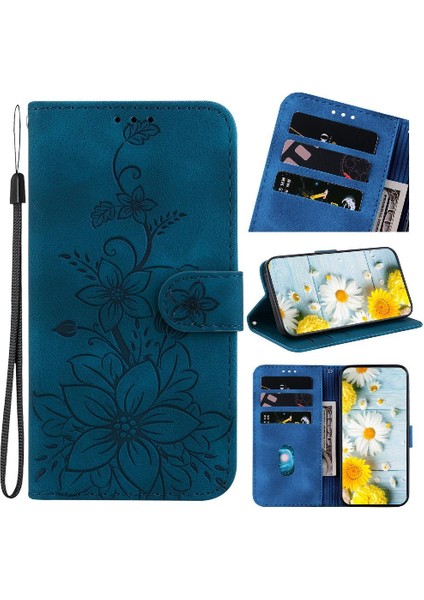 Oneplus Ace 3 Pro Için Flip Case Cüzdan Manyetik Kabartmalı Zambak Kickstand (Yurt Dışından) modelleri