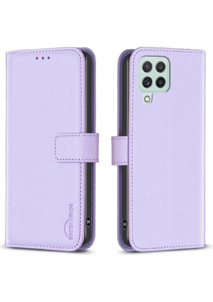 Samsung Galaxy A22 4g Çok Renkli Iş Deri Kılıf Yuvası Için Flip Case (Yurt Dışından)