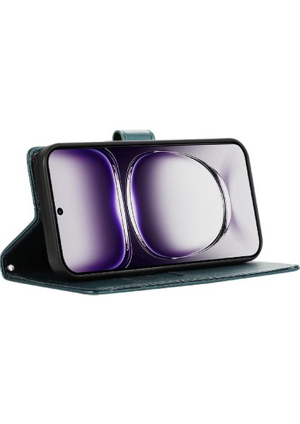 Oppo Oppo 12 5g Için Flip Case Kickstand Üç Kart Yuvaları Şok Emici (Yurt Dışından) modelleri