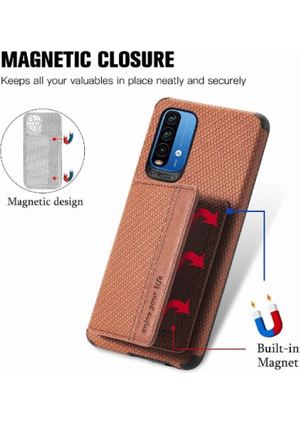 Xiaomi Redmi Için Not 9 4g Rfıd Engelleme Manyetik Kart Tutucu Kamera (Yurt Dışından)