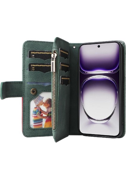 Oppo Oppo 12 5g Dokuz Kart Yuvaları Için Kılıf Kickstand Koruyucu Fermuar Tarzı (Yurt Dışından) fırsatları