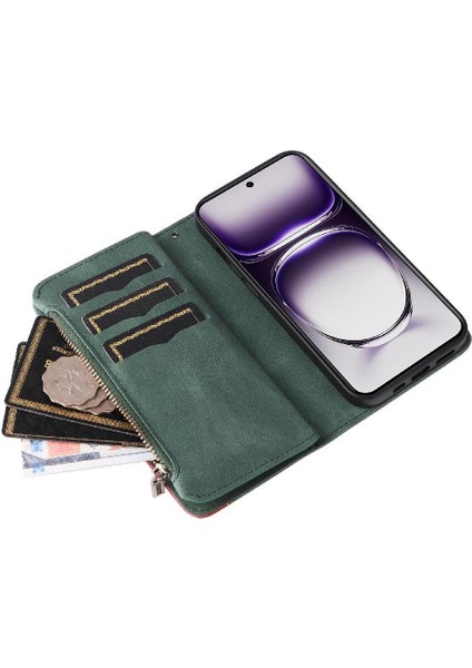 Oppo Oppo 12 5g Dokuz Kart Yuvaları Için Kılıf Kickstand Koruyucu Fermuar Tarzı (Yurt Dışından) indirimleri