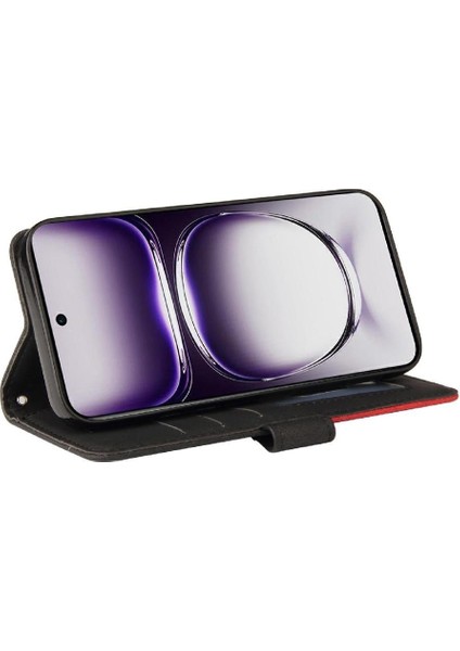 Kart Yuvası Standı Rengi ile Oppo Oppo 12 5g Deri Cüzdan Için Flip Case (Yurt Dışından) fırsatları