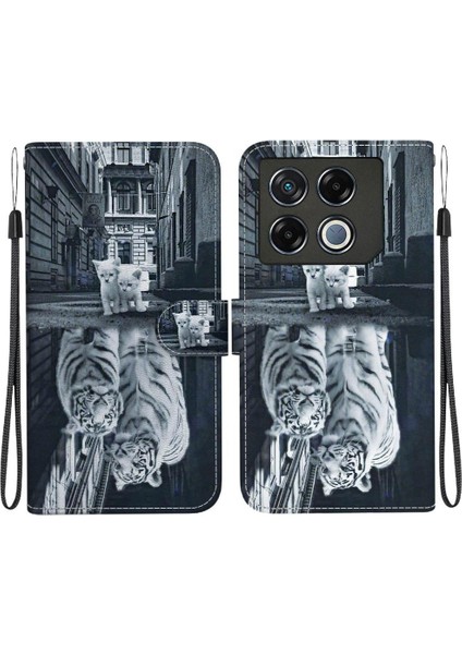 Infinix Gt 20 Pro 5g Cüzdan Pu Deri Kelebek Çiçek Boyalı (Yurt Dışından)