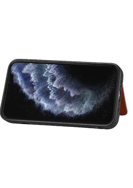 IPhone 11 Pro Için Kılıf Komple Kamera Güvenlik Rfıd Engelleme Manyetik Kart (Yurt Dışından)