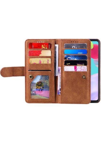 Samsung Galaxy A73 5g Için Flip Case Kordon Cüzdan Kickstand Pu Deri 9 (Yurt Dışından) indirimleri