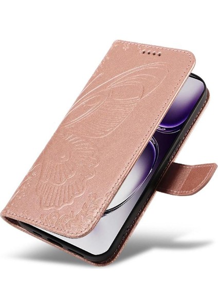 Oppo Oppo 12 5g Için Flip Case Ayrılabilir El Kayışı Kabartmalı Kelebek (Yurt Dışından) indirimleri