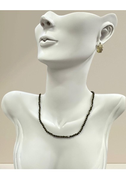 Sertifikalı Gold Obsidyen Doğaltaş Kolye