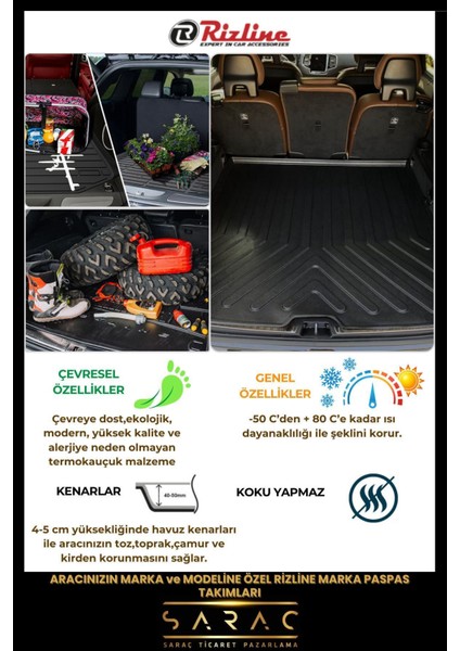 Volkswagen Jetta 2012 Model Cepli 3D Bagaj Havuzu