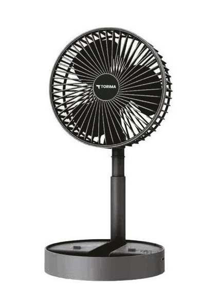 F-06 Siyah Mini Fan Vantilatör Teleskopik Masa Fan